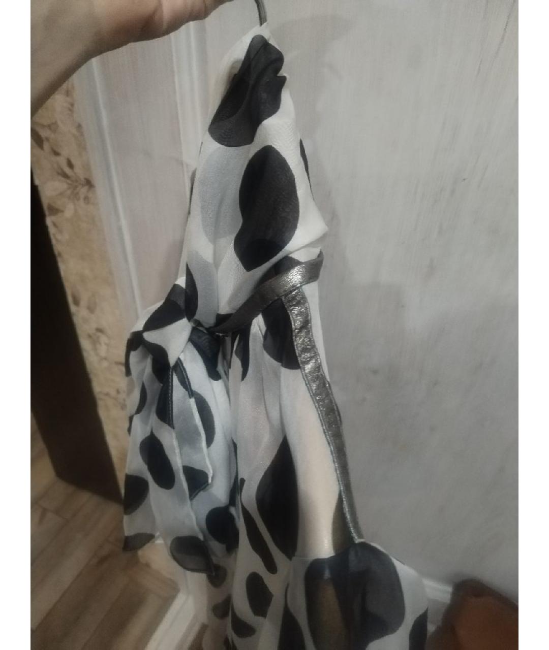 DOLCE&GABBANA Белая шелковая блузы, фото 3