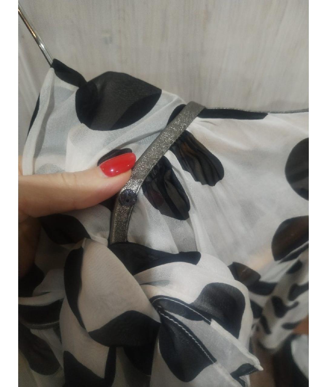 DOLCE&GABBANA Белая шелковая блузы, фото 6