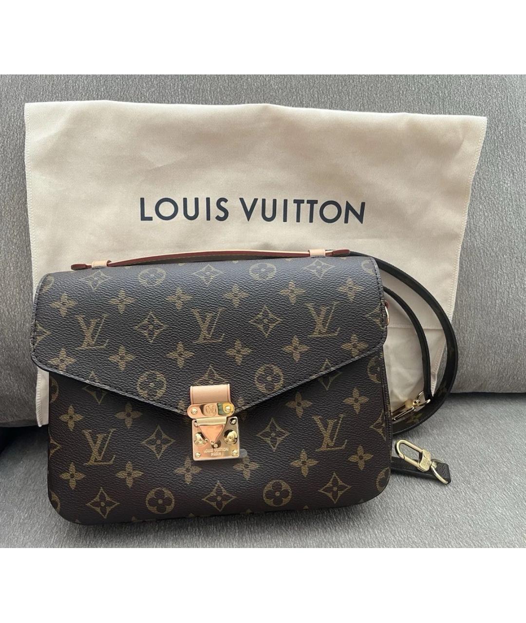 LOUIS VUITTON Коричневая сумка через плечо, фото 7
