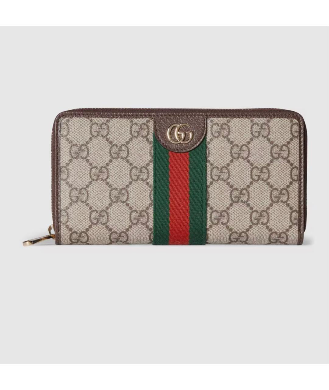 GUCCI Бежевый кошелек, фото 5