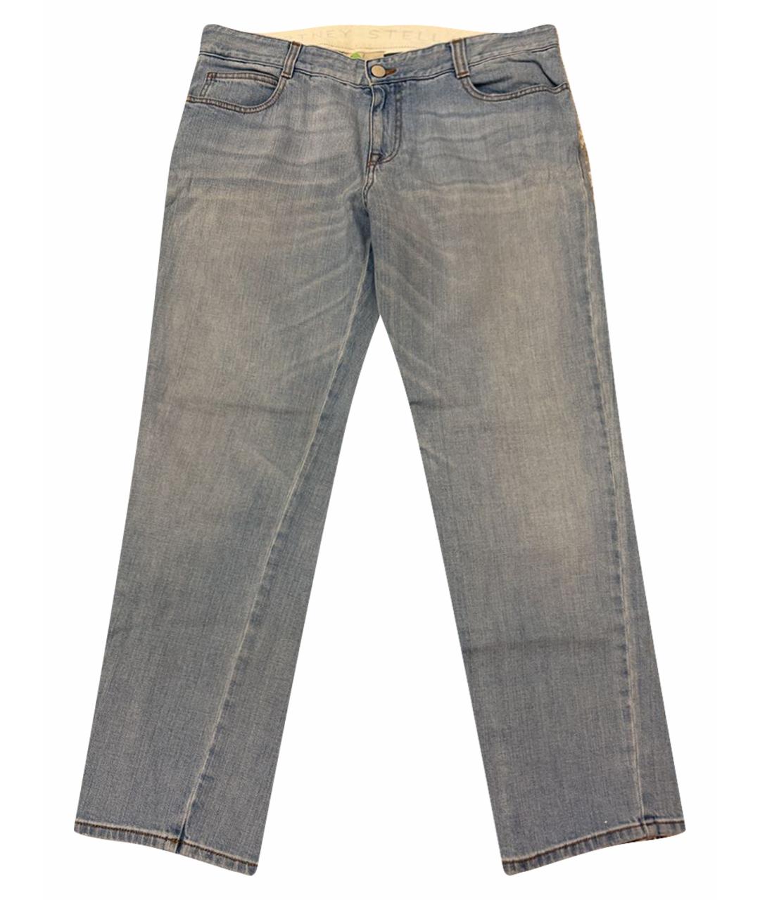 STELLA MCCARTNEY Голубые хлопковые прямые джинсы, фото 1