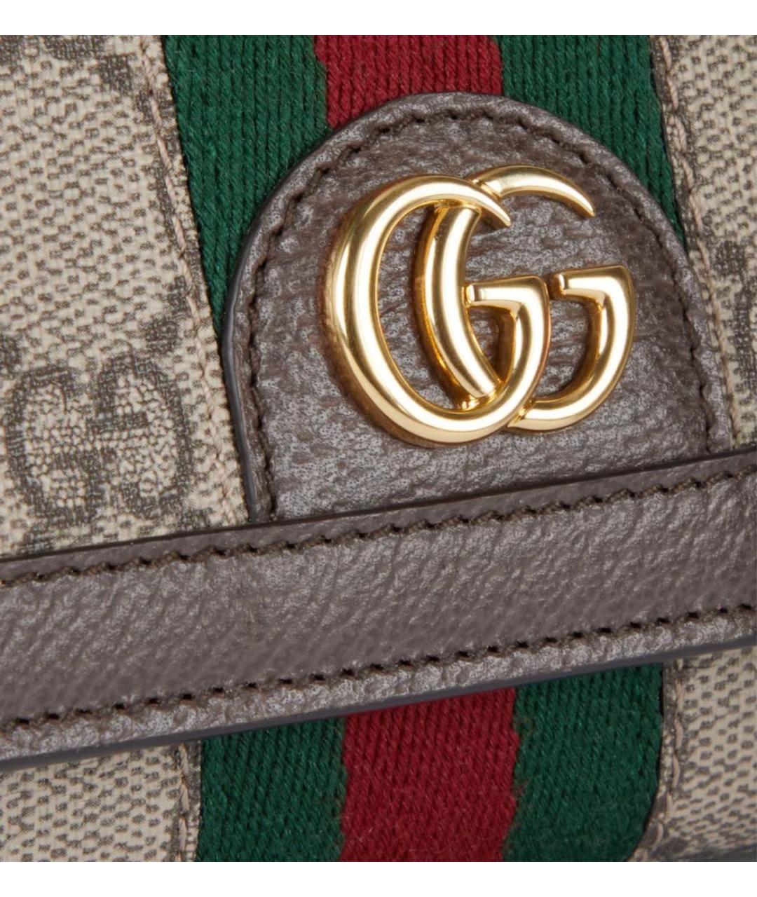 GUCCI Бежевый кошелек, фото 4