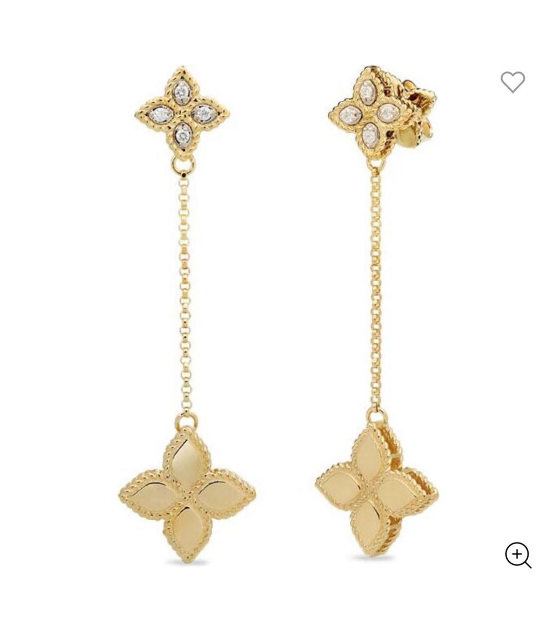 ROBERTO COIN Золотые серьги из желтого золота, фото 3