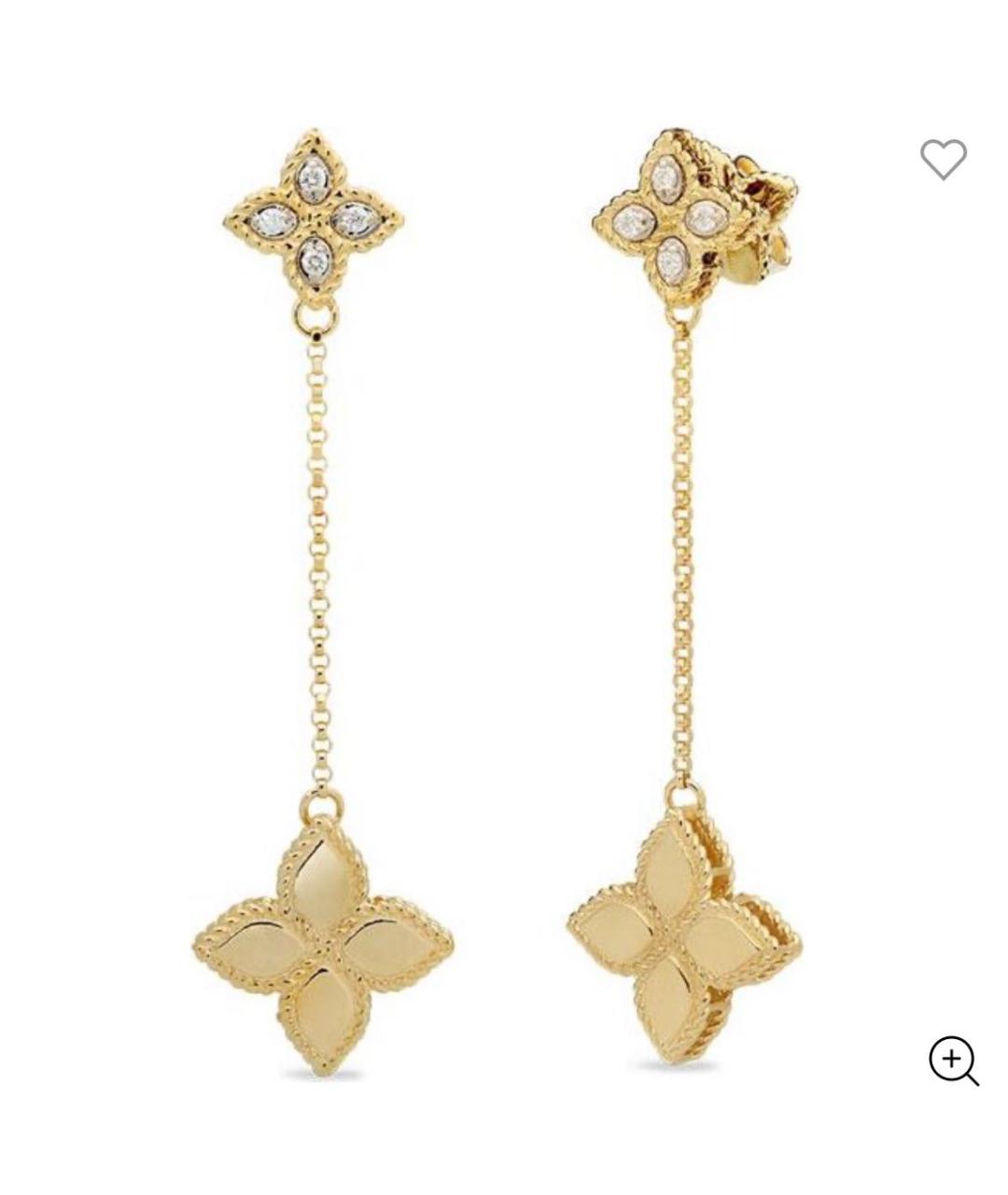 ROBERTO COIN Золотые серьги из желтого золота, фото 4