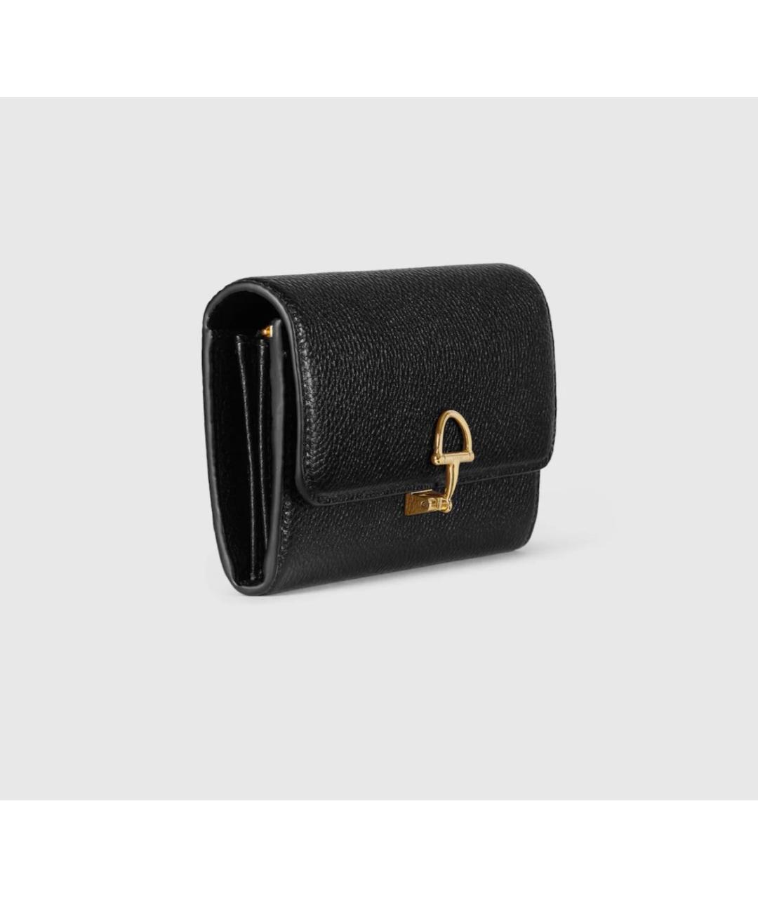 GUCCI Черный кожаный кошелек, фото 2