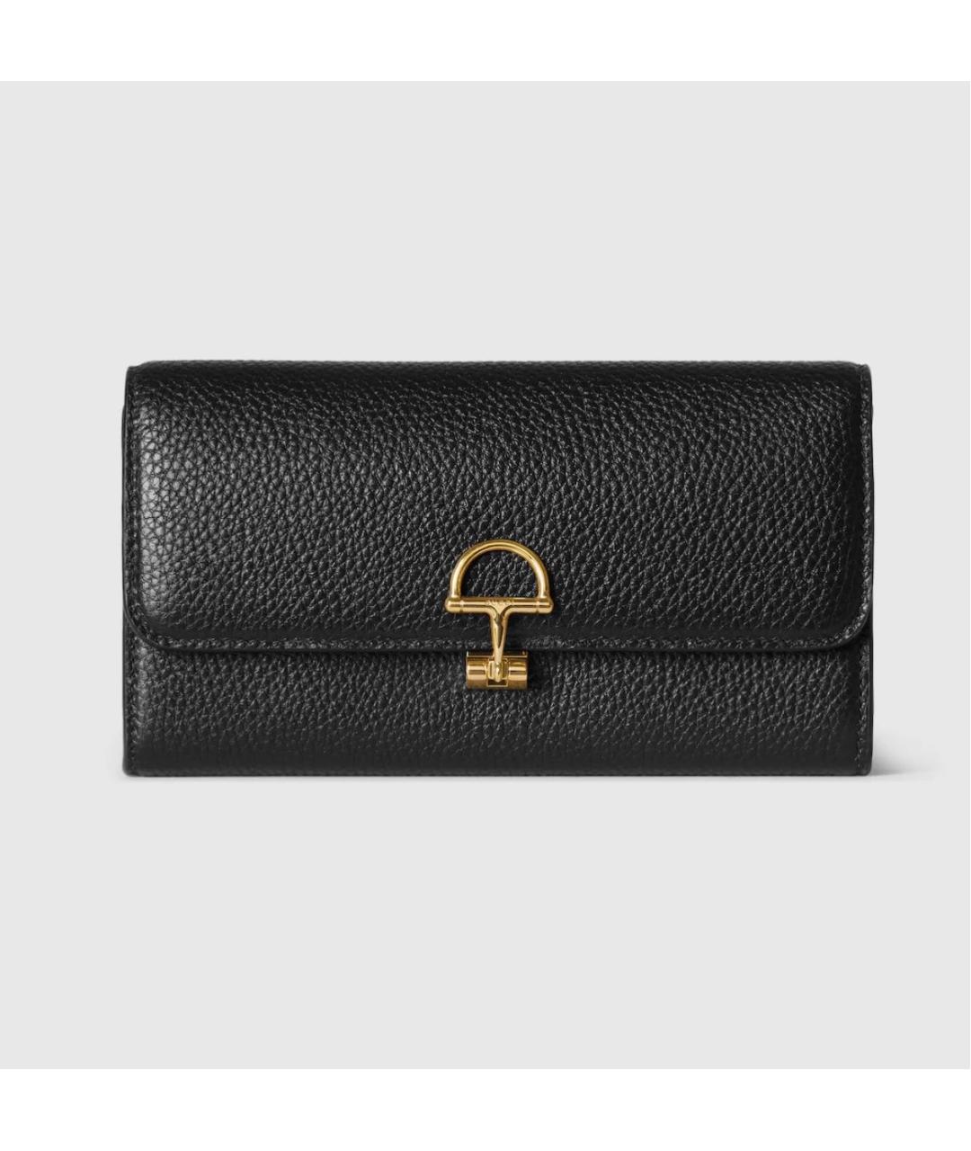 GUCCI Черный кожаный кошелек, фото 5