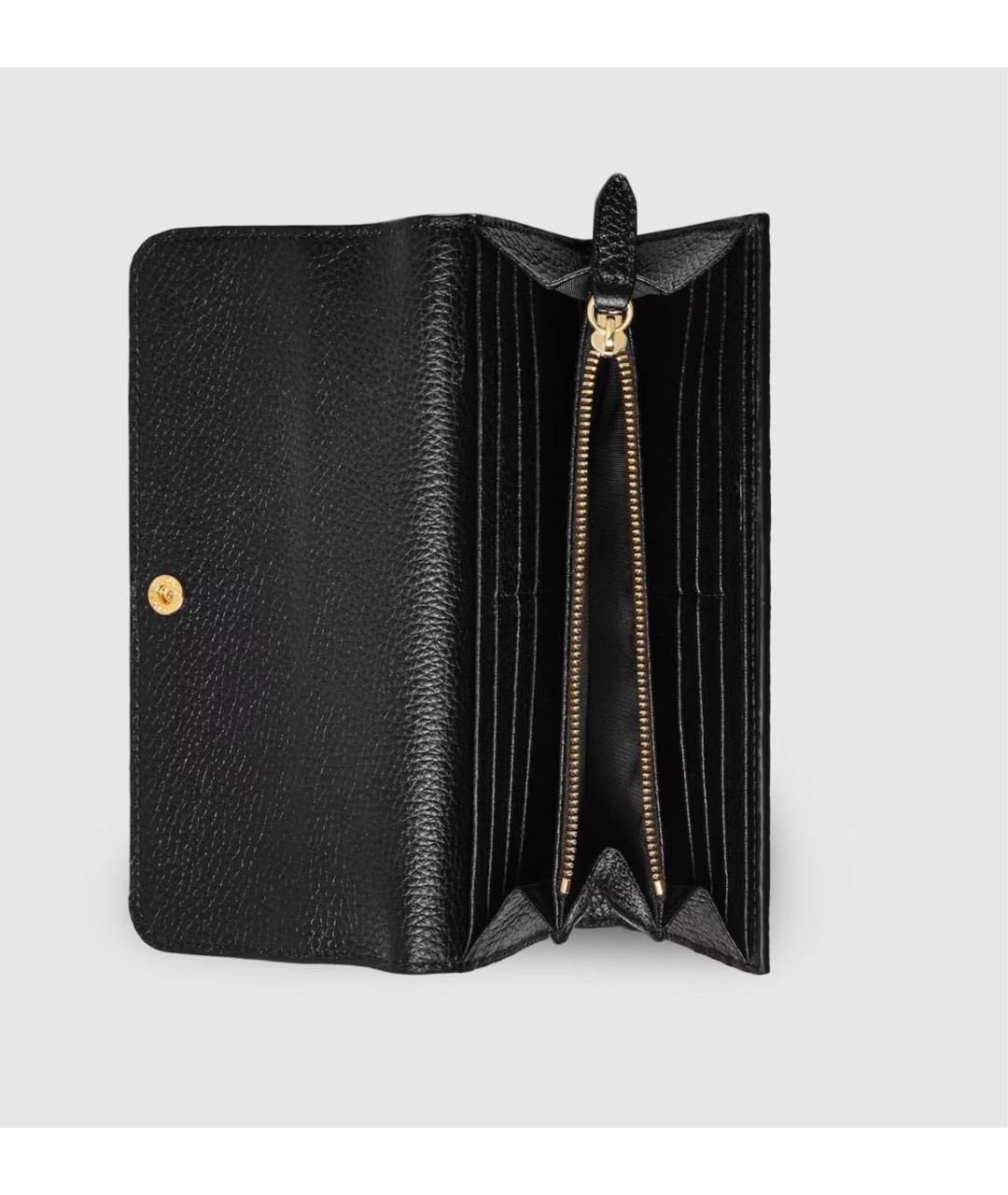 GUCCI Черный кожаный кошелек, фото 4