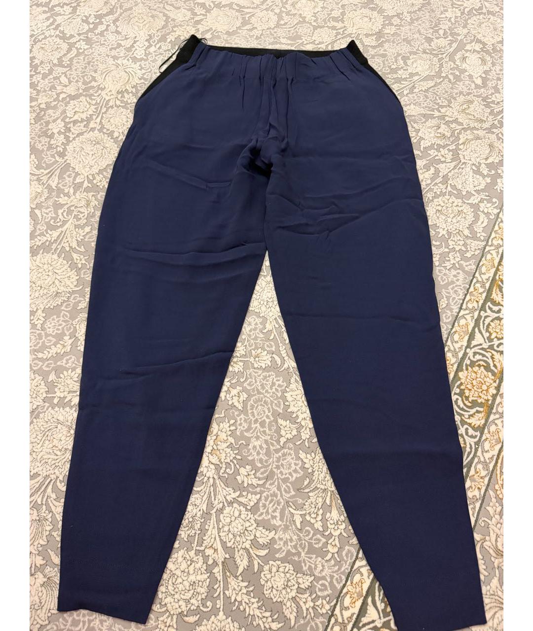 PRADA Темно-синие шерстяные спортивные брюки и шорты, фото 2