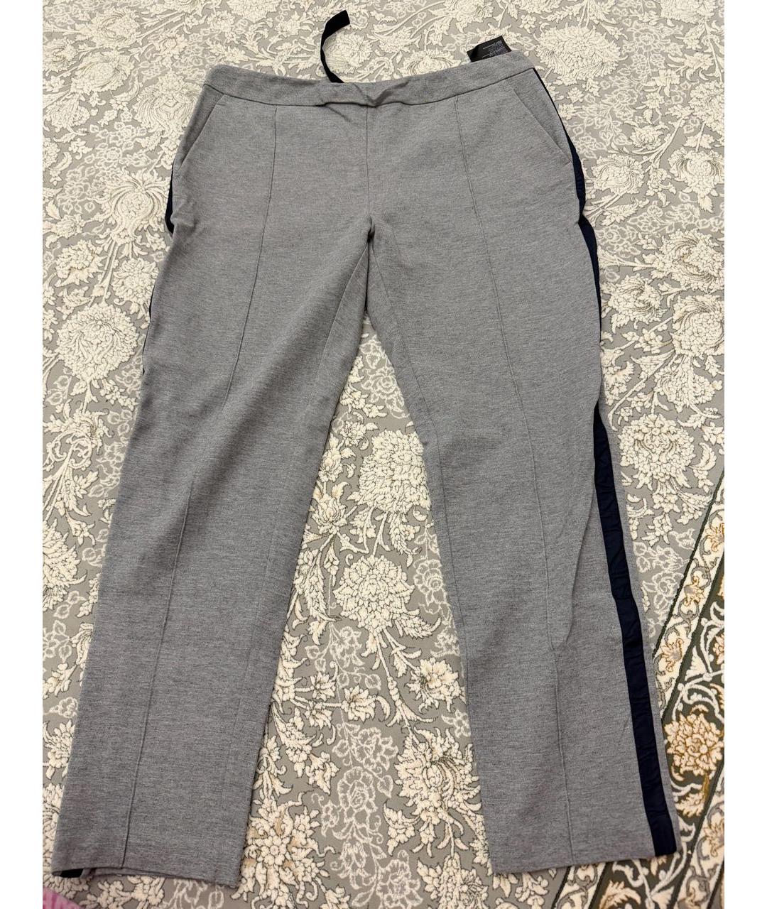 PRADA Серые вискозные спортивные брюки и шорты, фото 5