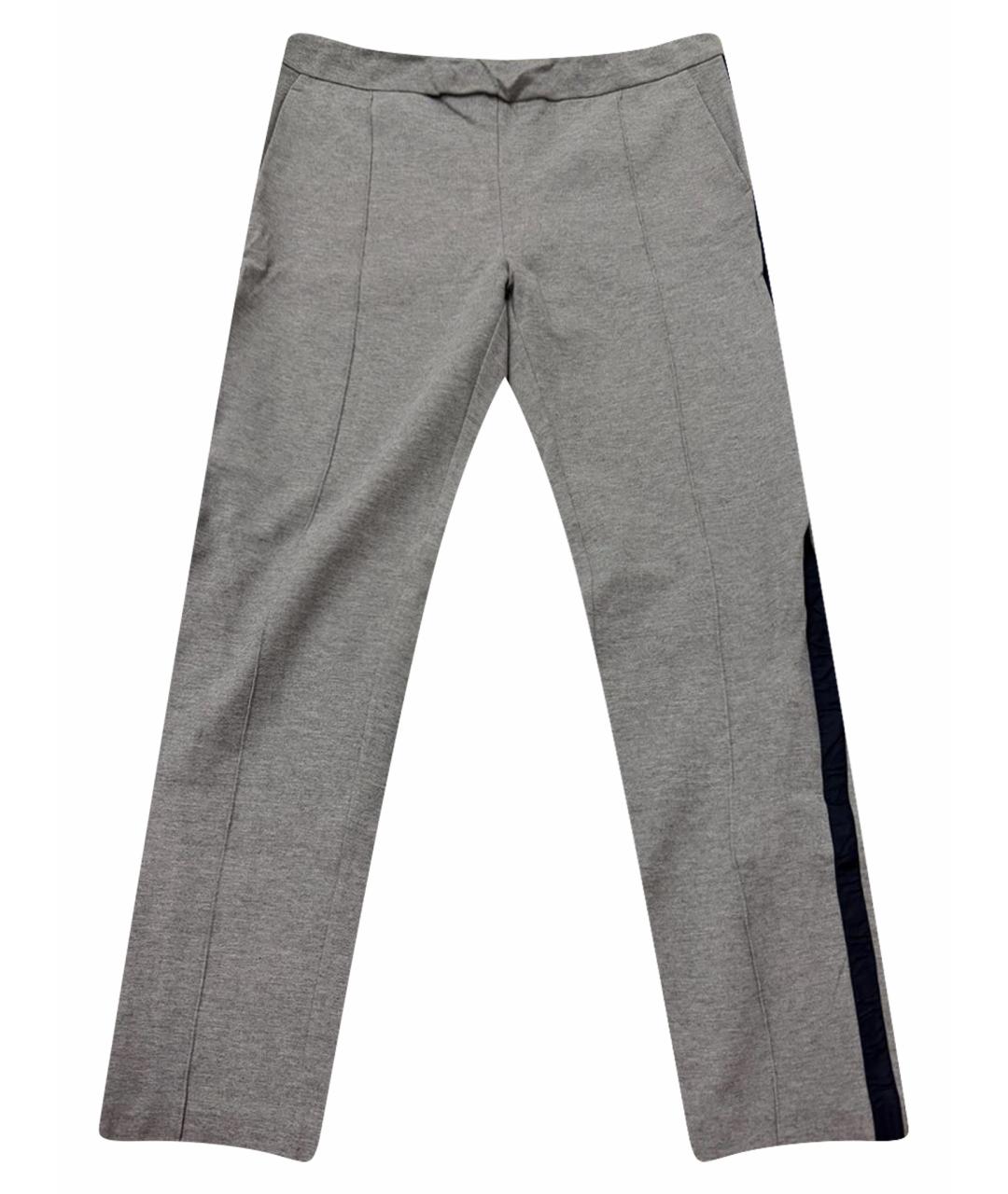 PRADA Серые вискозные спортивные брюки и шорты, фото 1