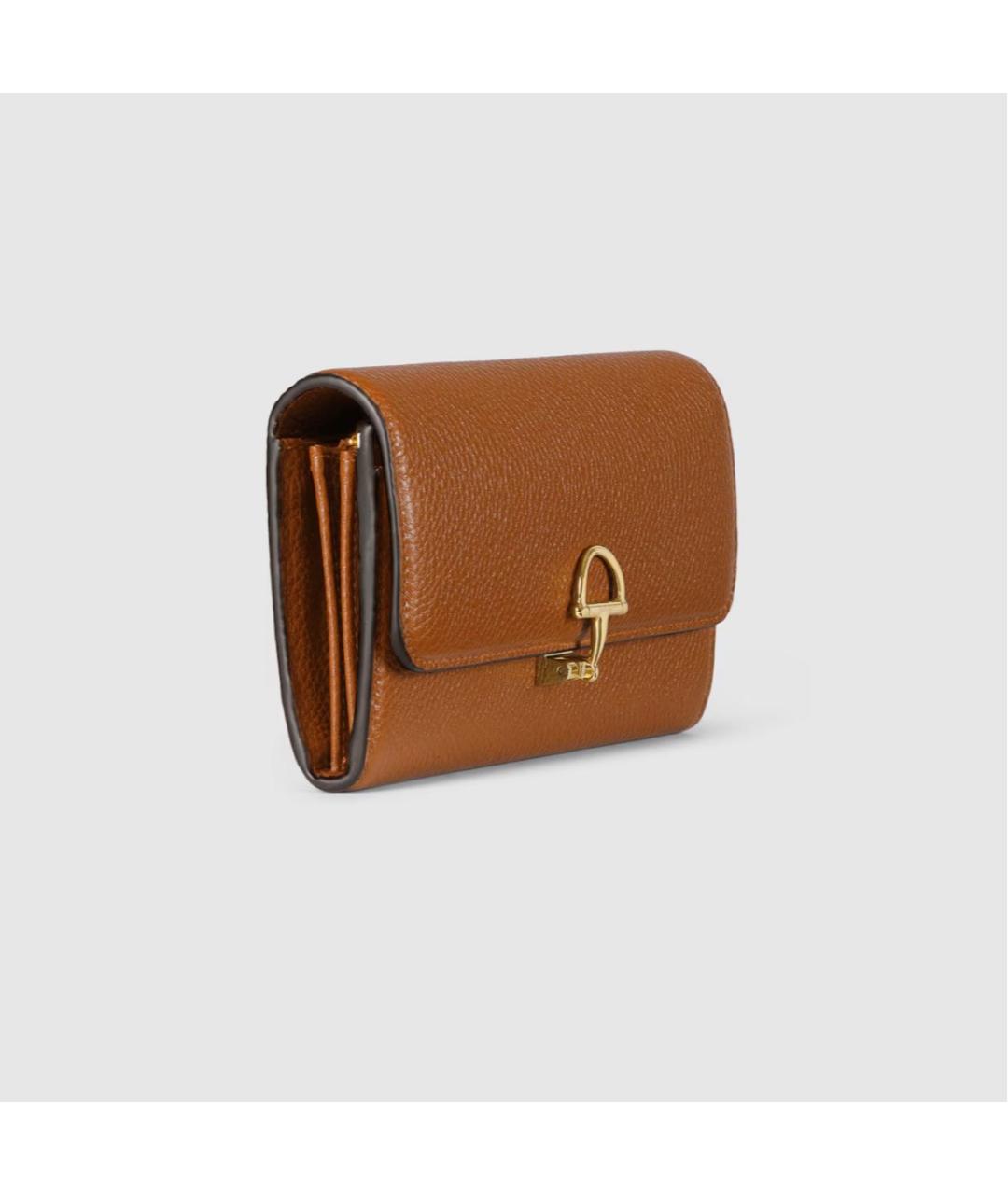 GUCCI Коричневый кожаный кошелек, фото 2