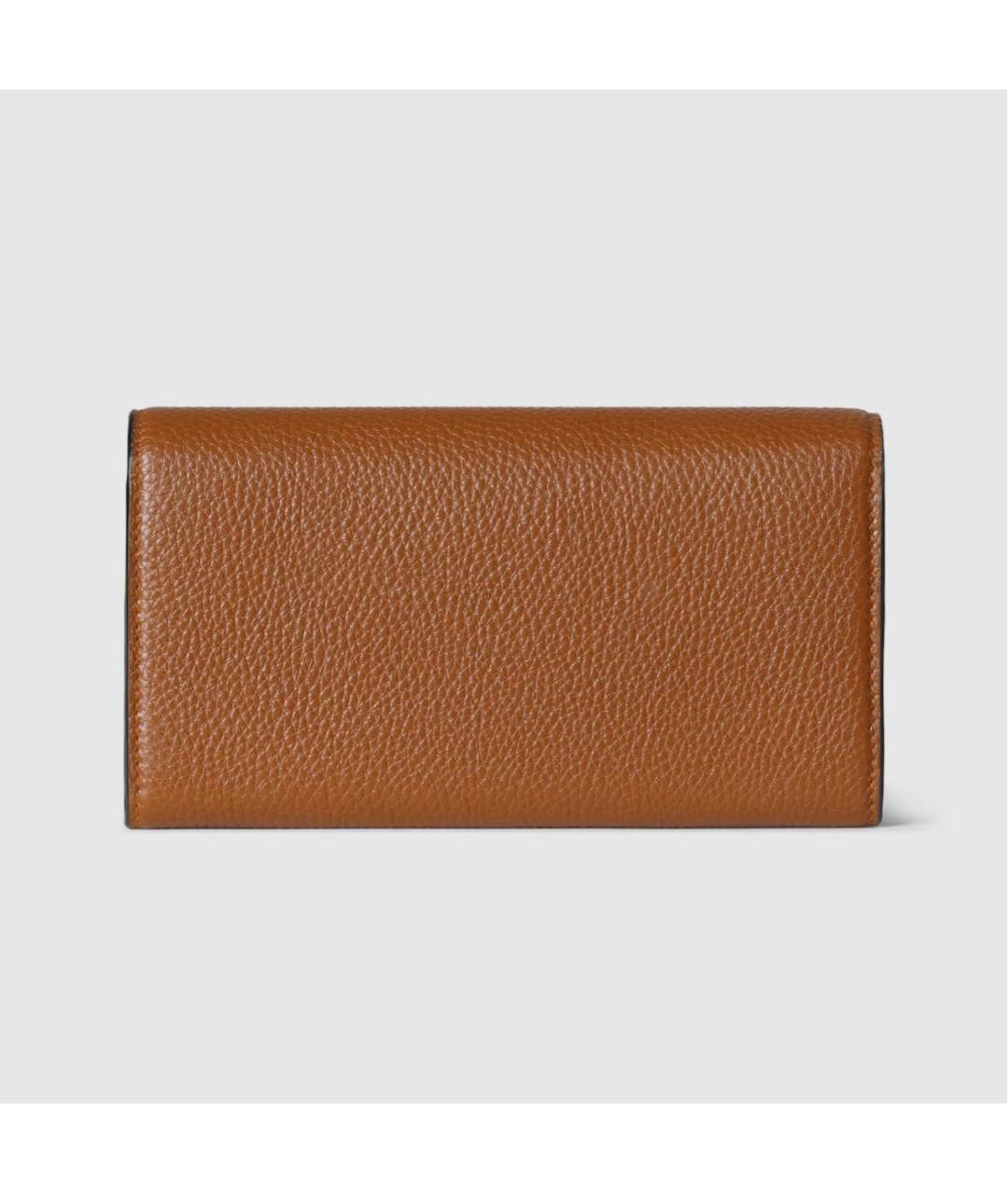 GUCCI Коричневый кожаный кошелек, фото 3