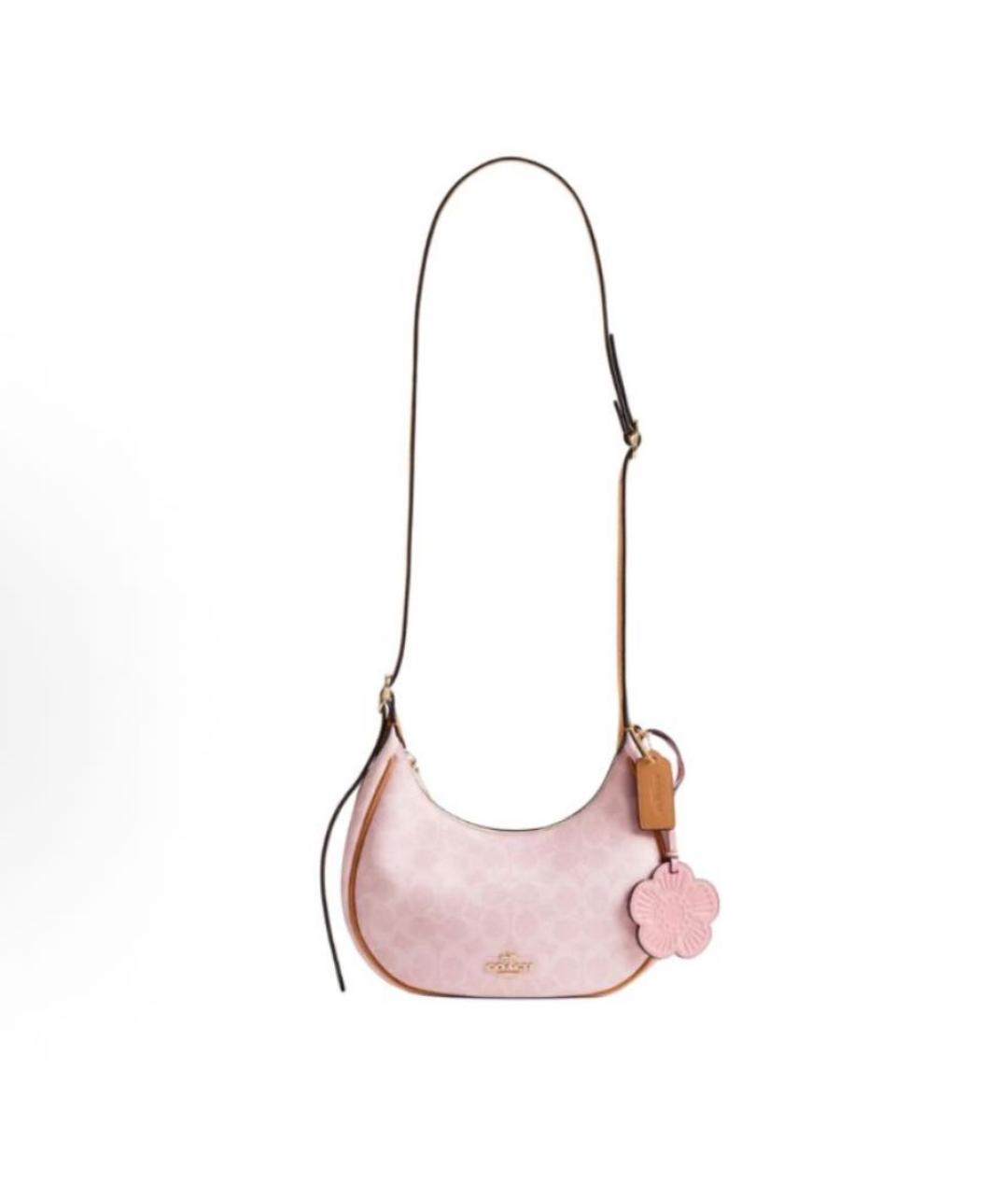 COACH Розовая сумка через плечо, фото 3