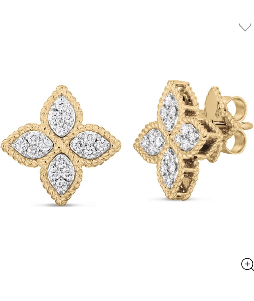 ROBERTO COIN Золотые серьги из желтого золота, фото 2