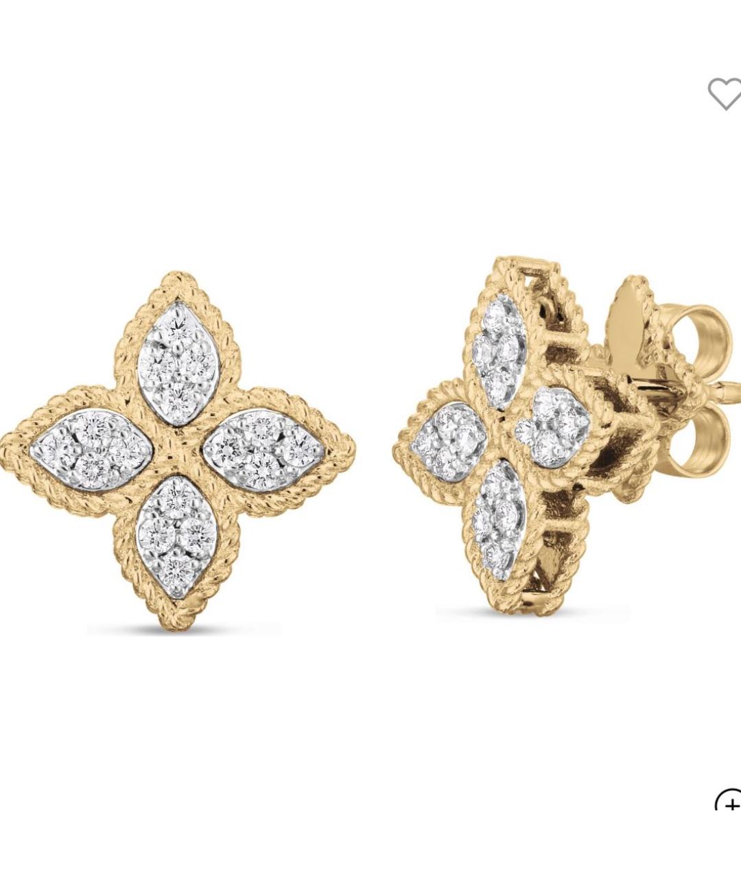 ROBERTO COIN Золотые серьги из желтого золота, фото 4