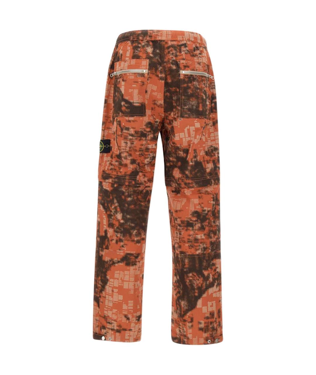 STONE ISLAND Оранжевое повседневные брюки, фото 2