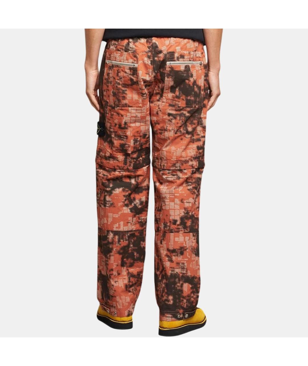 STONE ISLAND Оранжевое повседневные брюки, фото 5