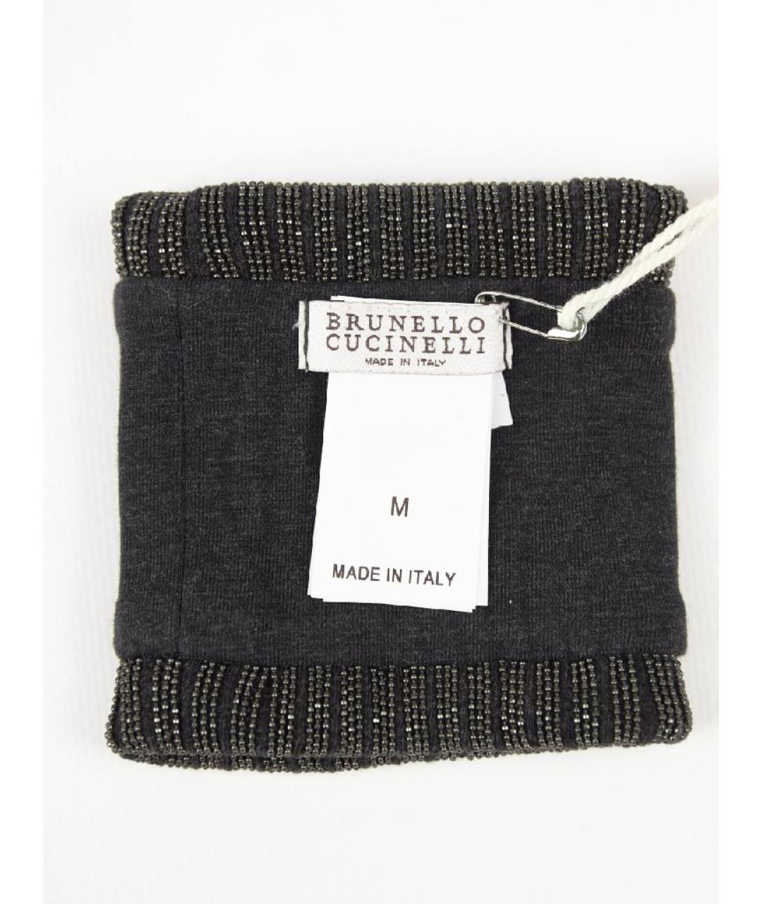 BRUNELLO CUCINELLI Серебряные митенки, фото 4