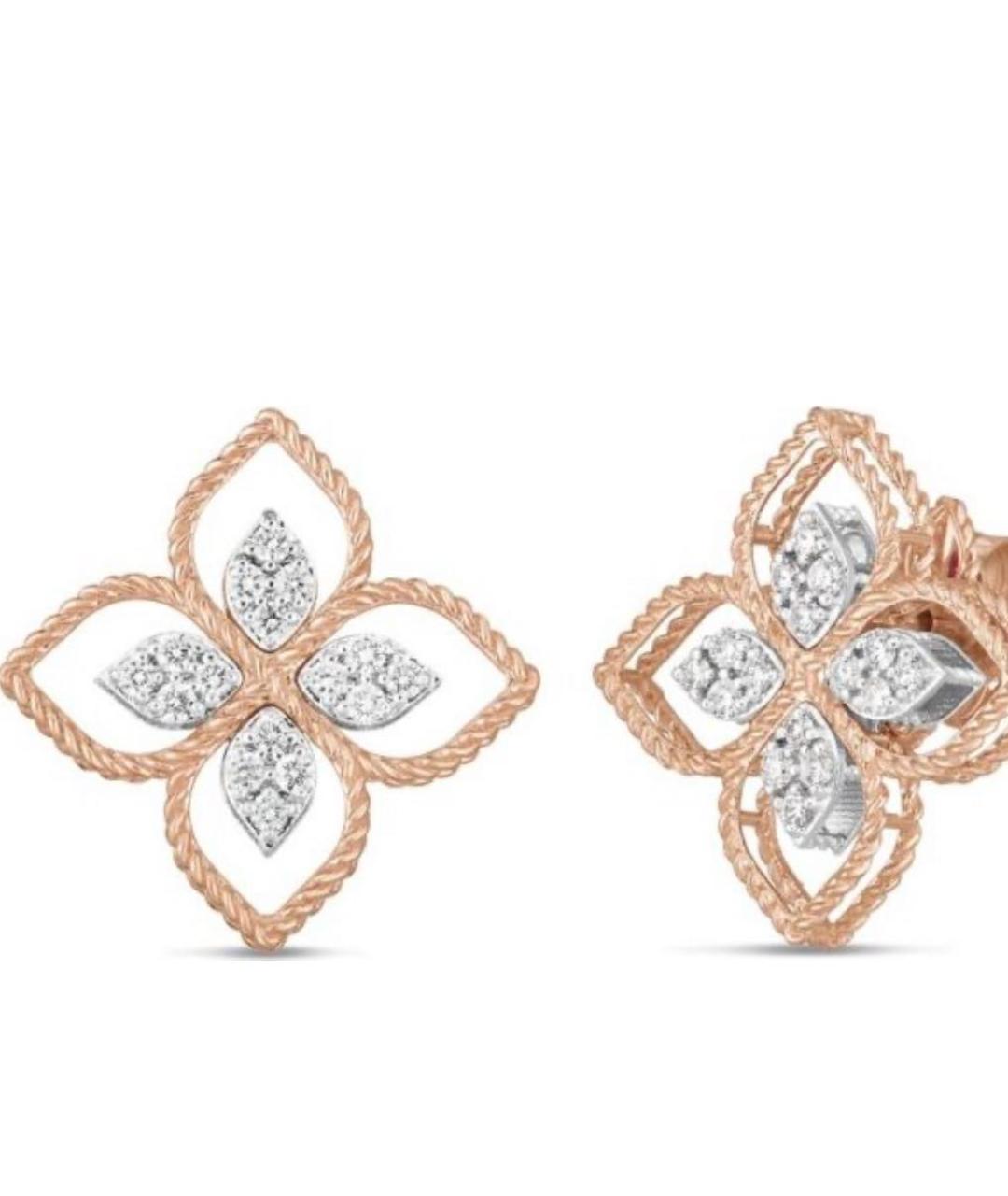 ROBERTO COIN Золотые серьги из розового золота, фото 3