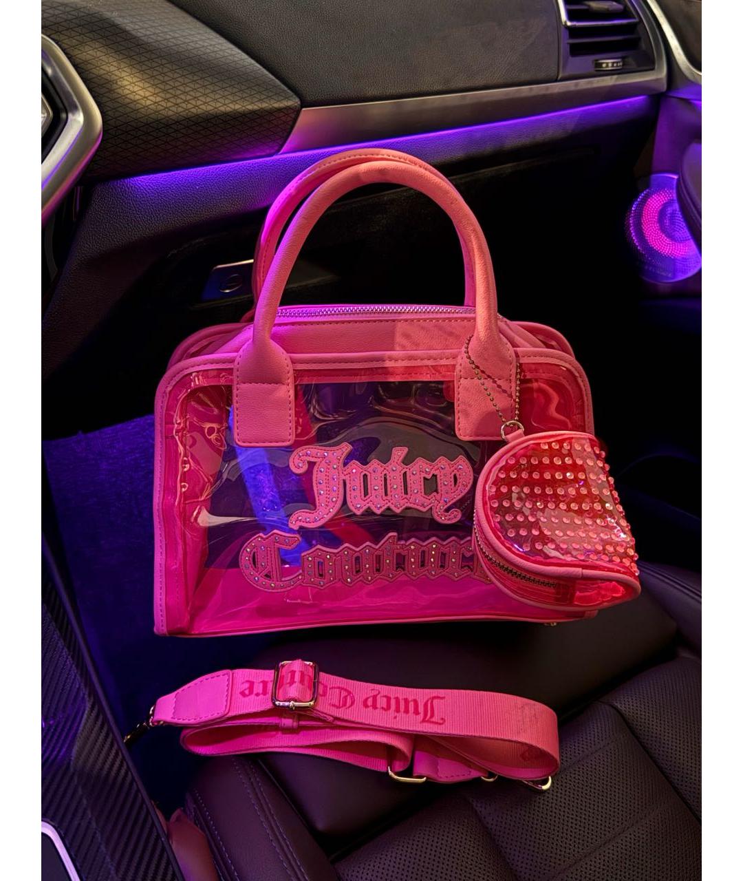 JUICY COUTURE Розовая сумка с короткими ручками, фото 3