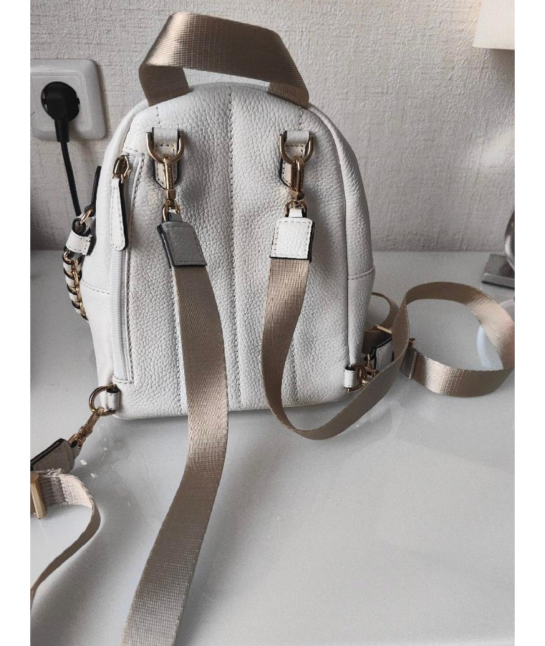 MICHAEL KORS Белый кожаный рюкзак, фото 2