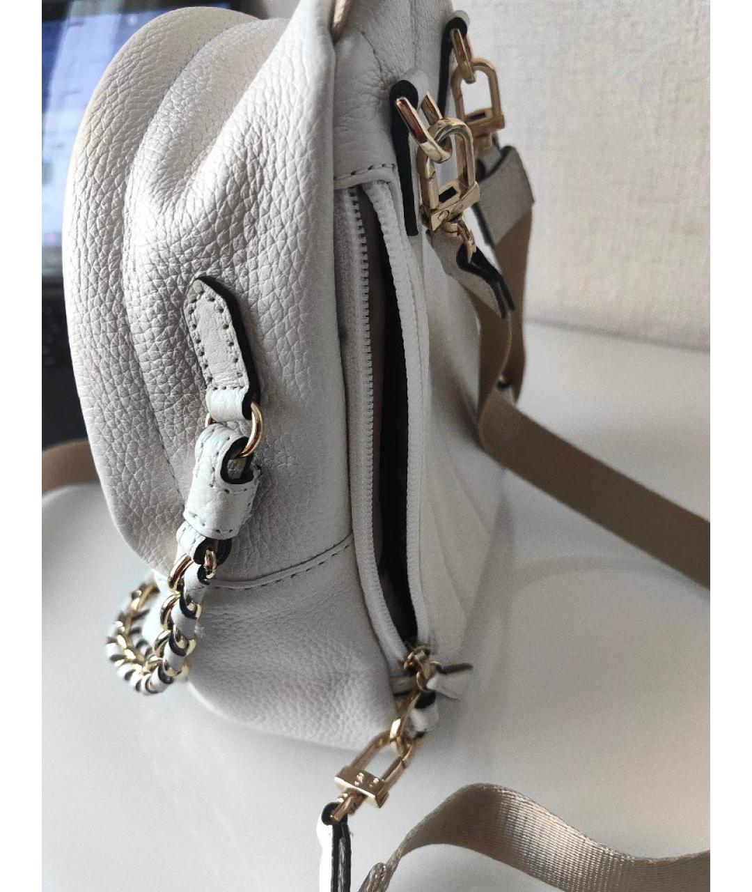 MICHAEL KORS Белый кожаный рюкзак, фото 4