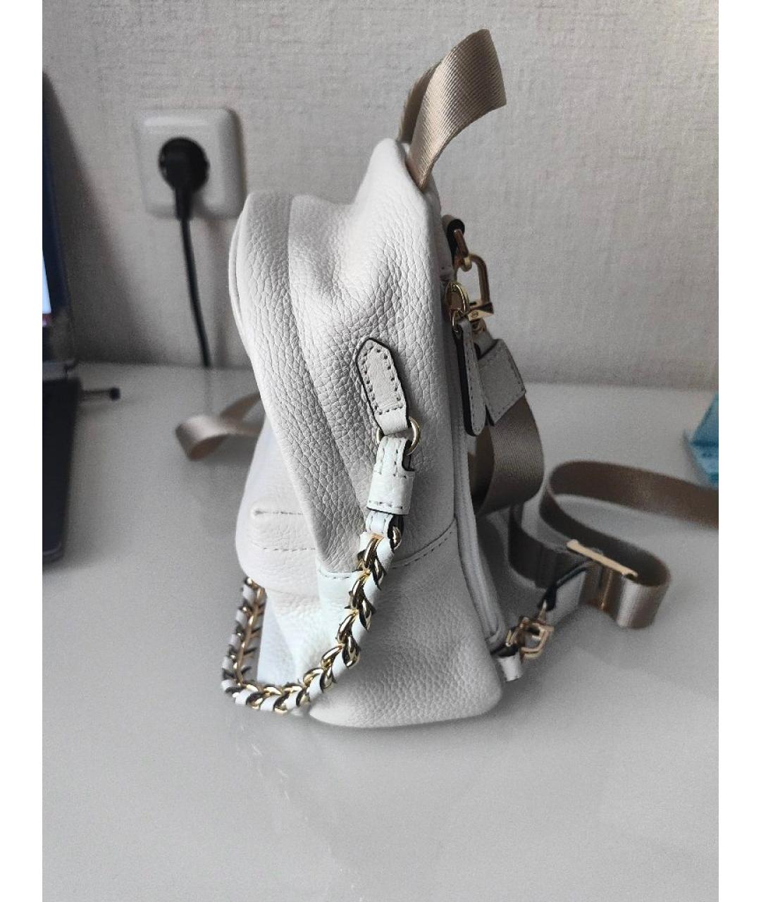 MICHAEL KORS Белый кожаный рюкзак, фото 3