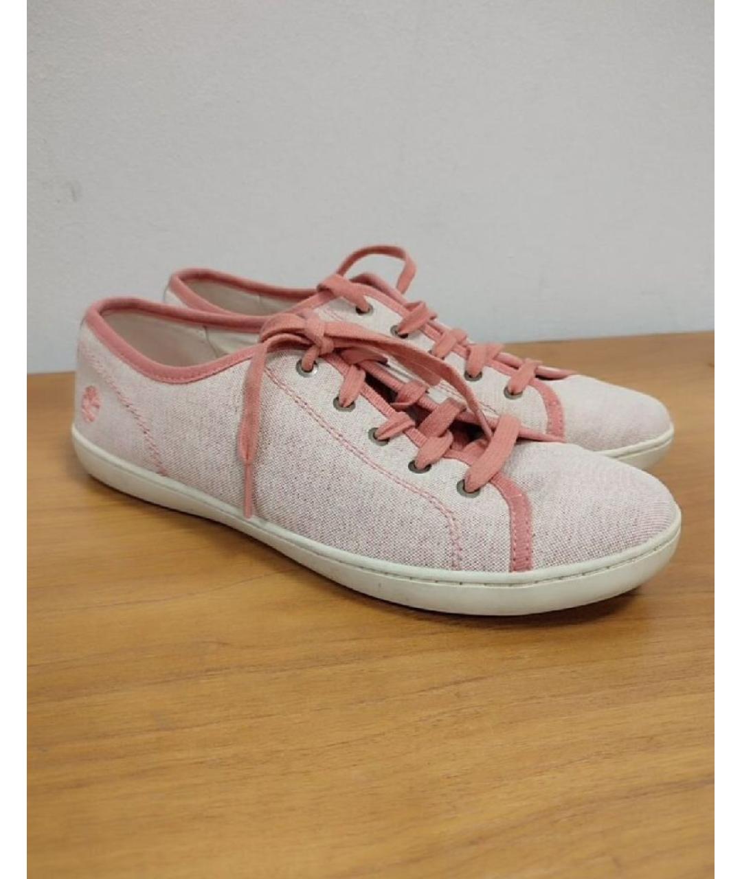 TIMBERLAND Коралловые текстильные кеды, фото 4