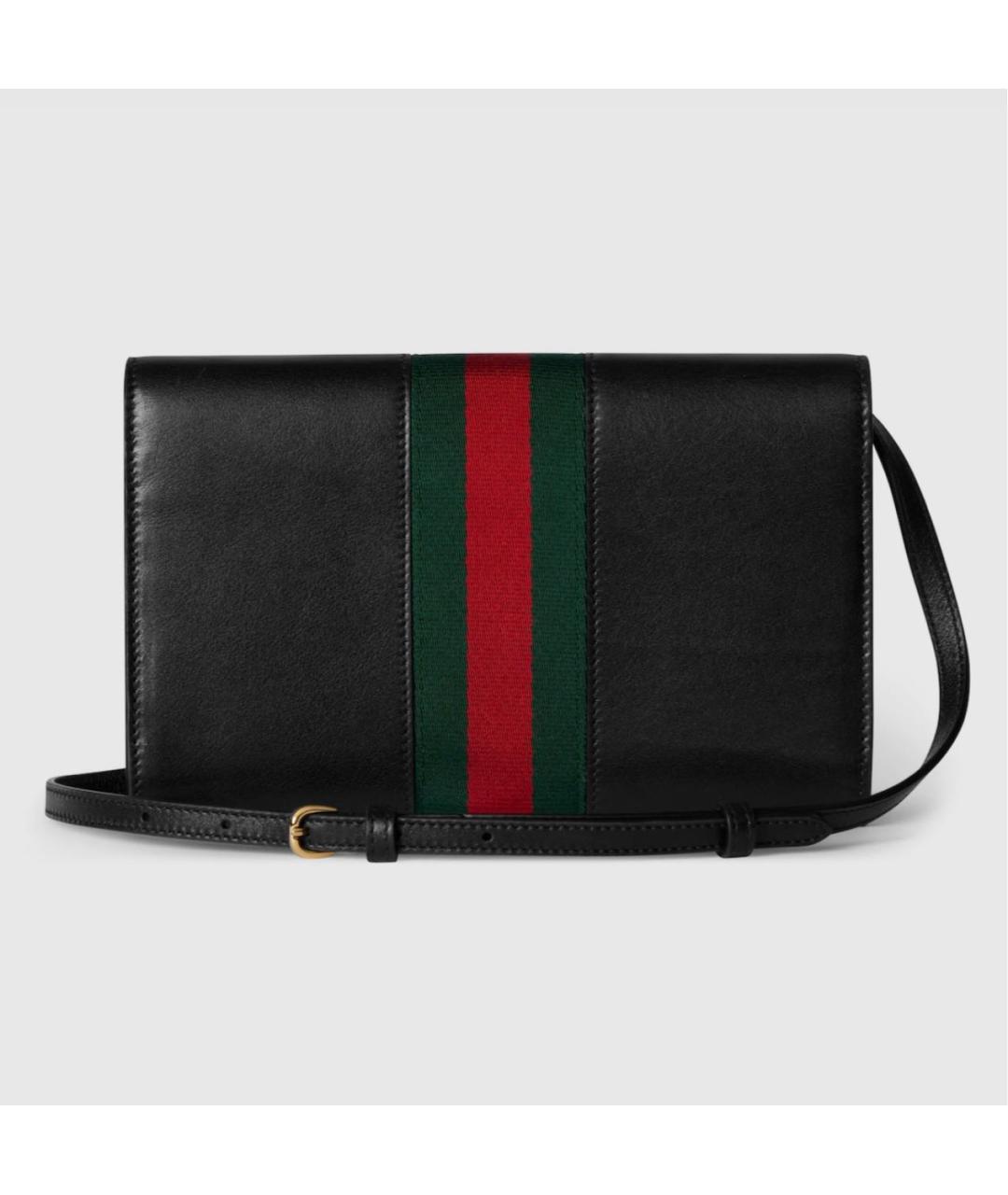 GUCCI Черный кожаный кошелек, фото 6