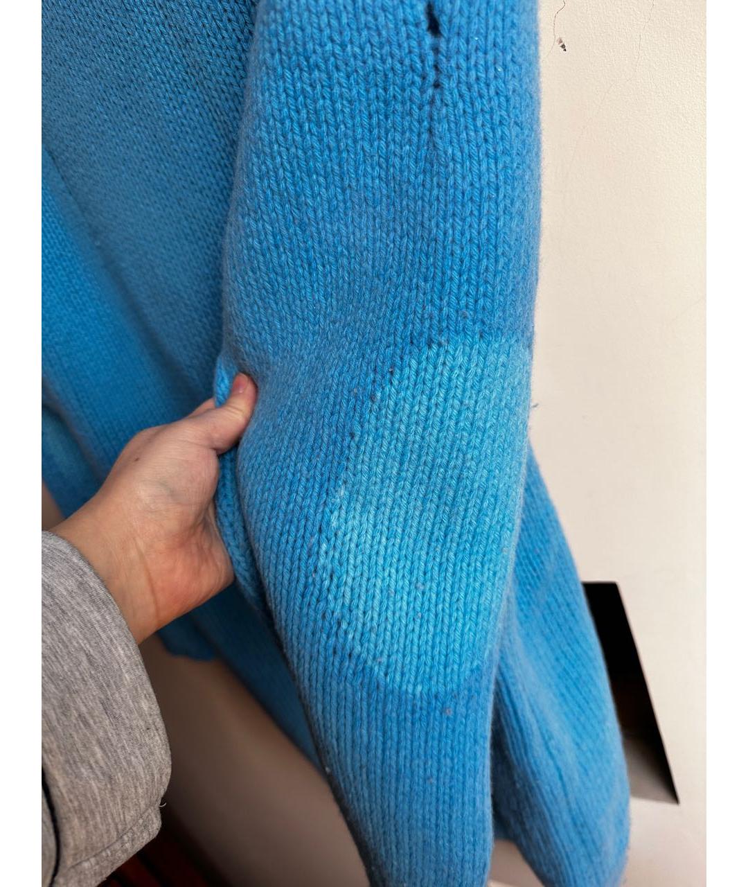 MM6 MAISON MARGIELA Голубой шерстяной джемпер / свитер, фото 5
