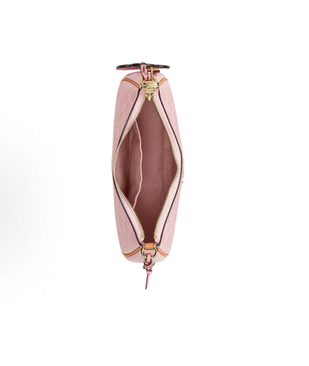 COACH Розовая сумка через плечо, фото 4