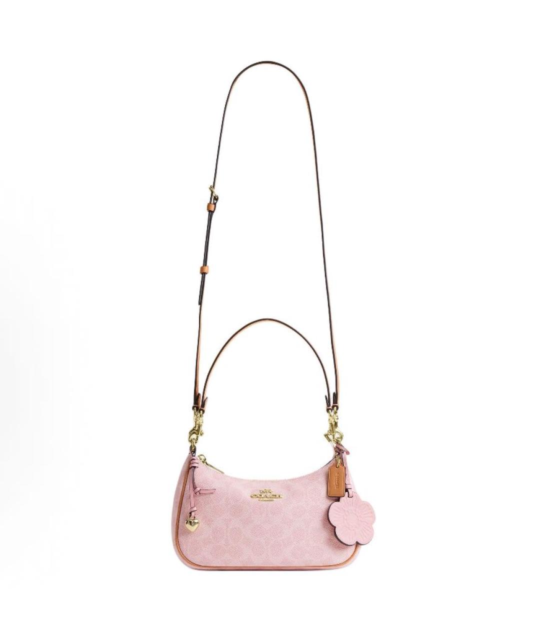 COACH Розовая сумка через плечо, фото 2
