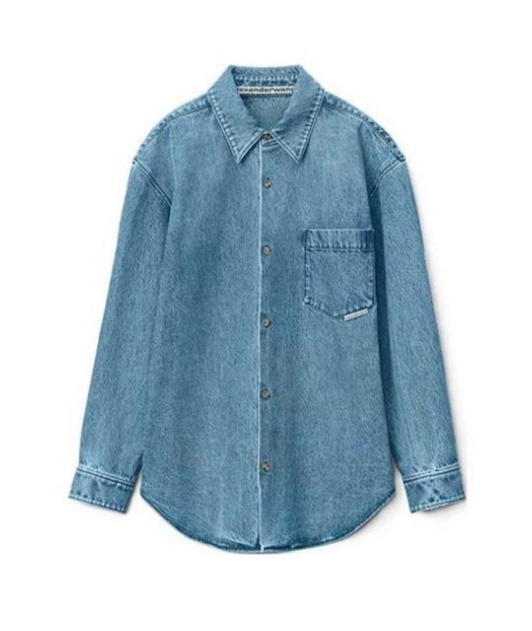 ALEXANDER WANG Голубая деним рубашка, фото 1