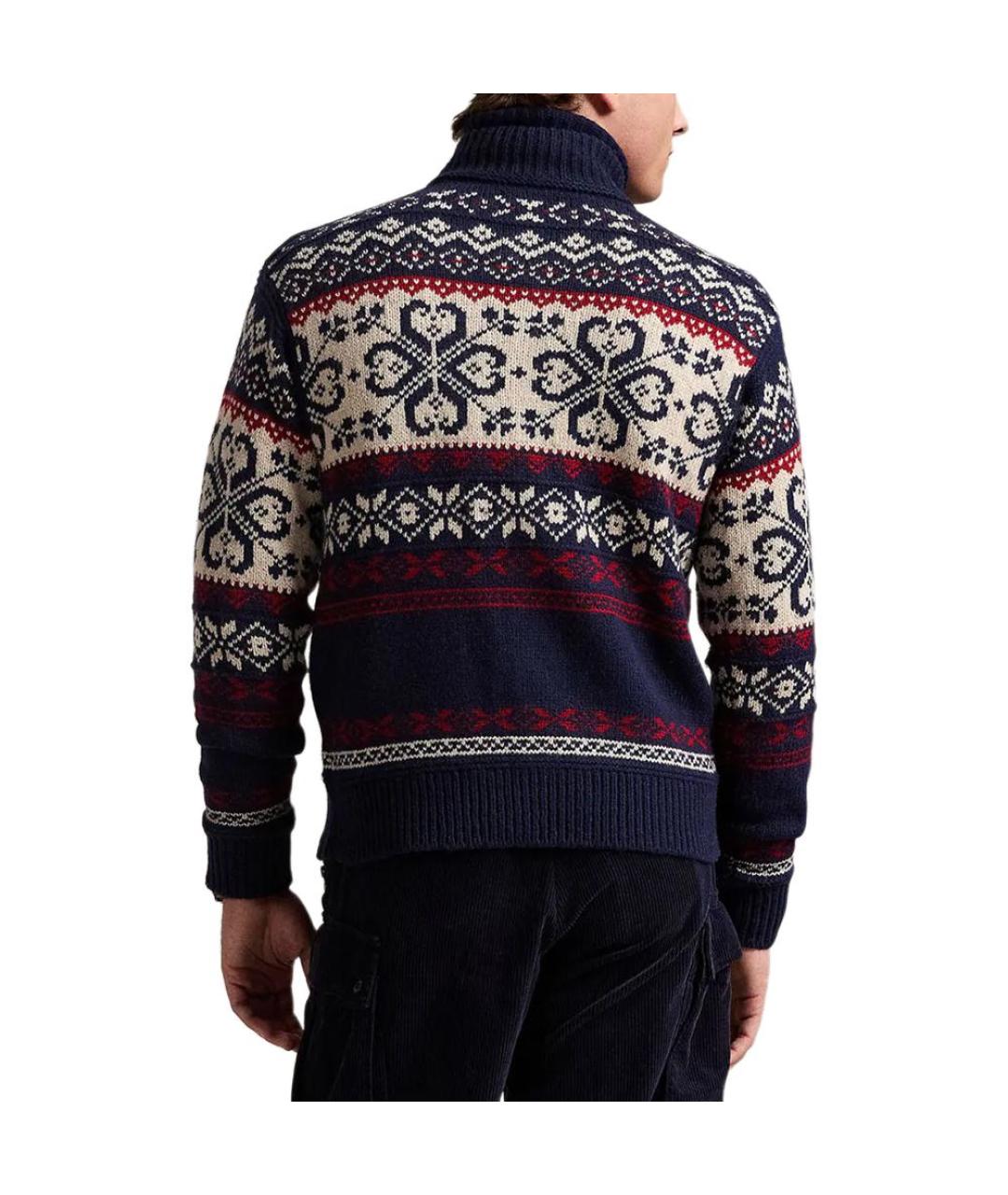 POLO RALPH LAUREN Синий джемпер / свитер, фото 4