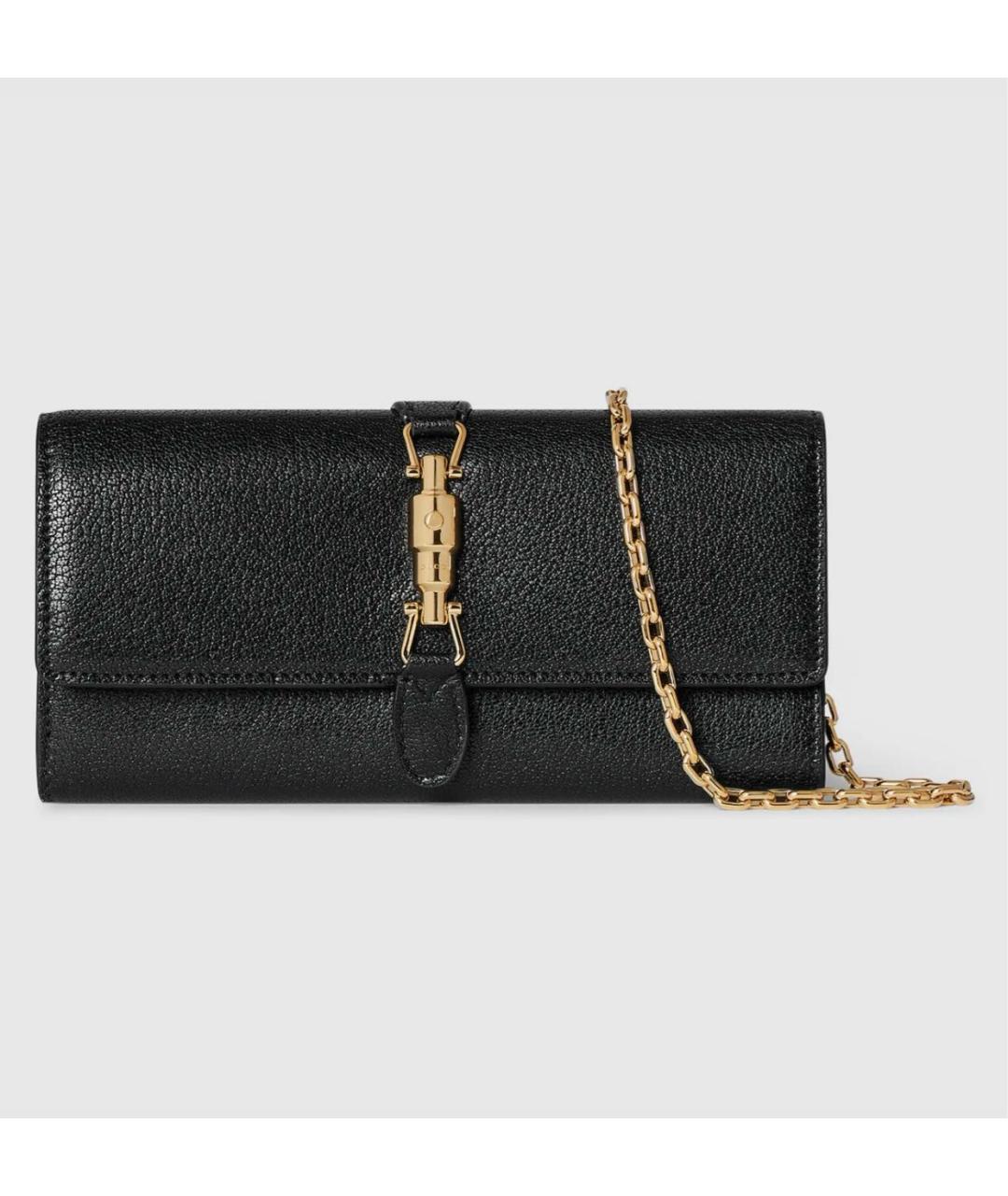 GUCCI Черный кожаный кошелек, фото 7