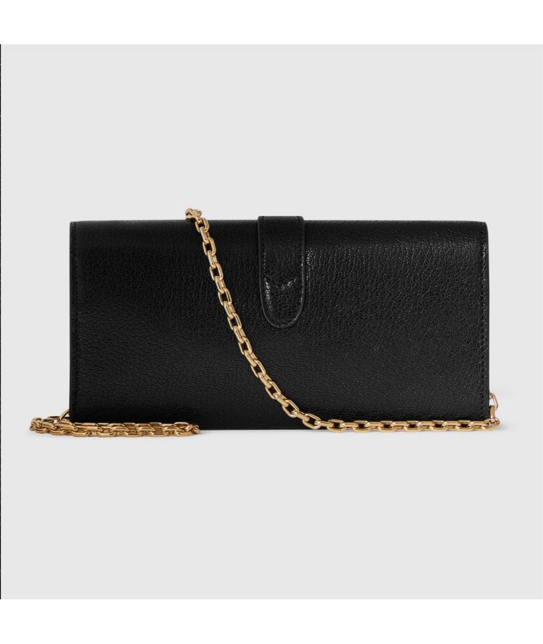 GUCCI Черный кожаный кошелек, фото 5