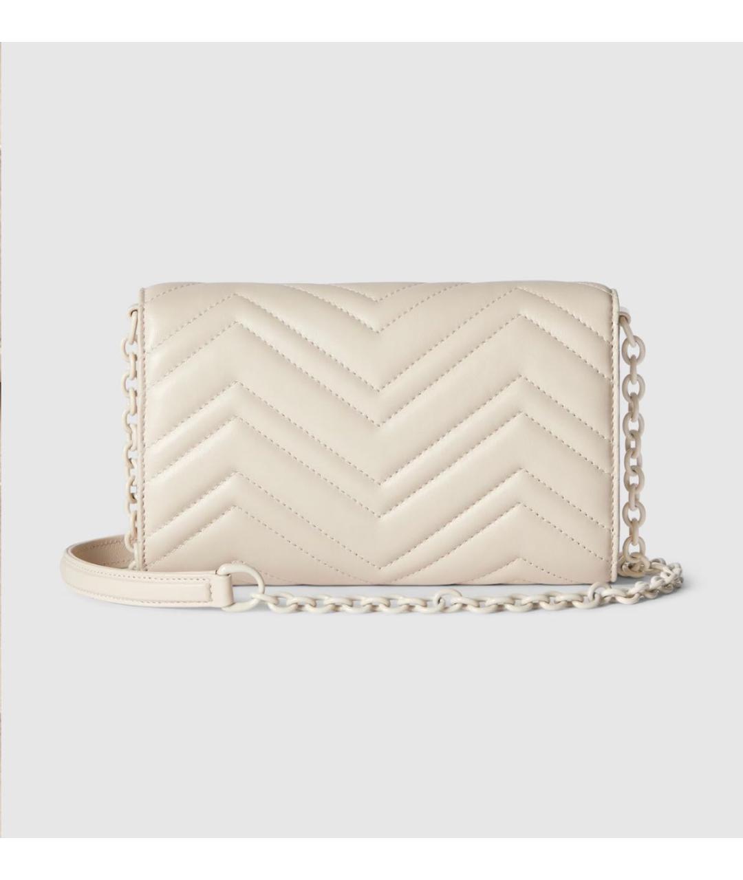 GUCCI Бежевый кожаный кошелек, фото 6