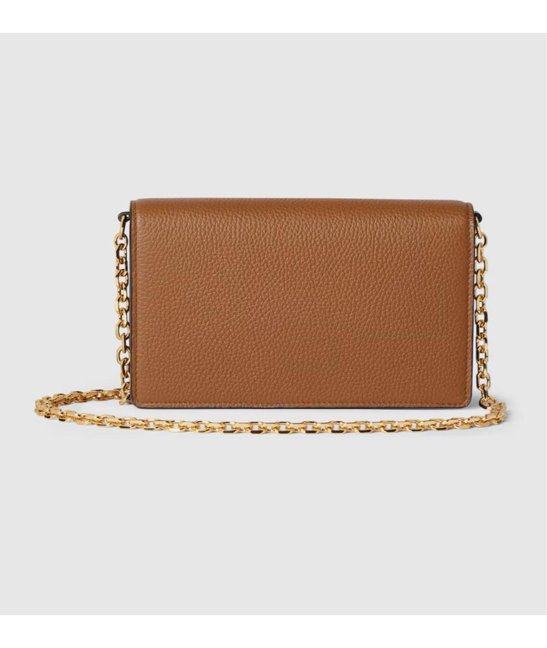 GUCCI Коричневый кожаный кошелек, фото 6