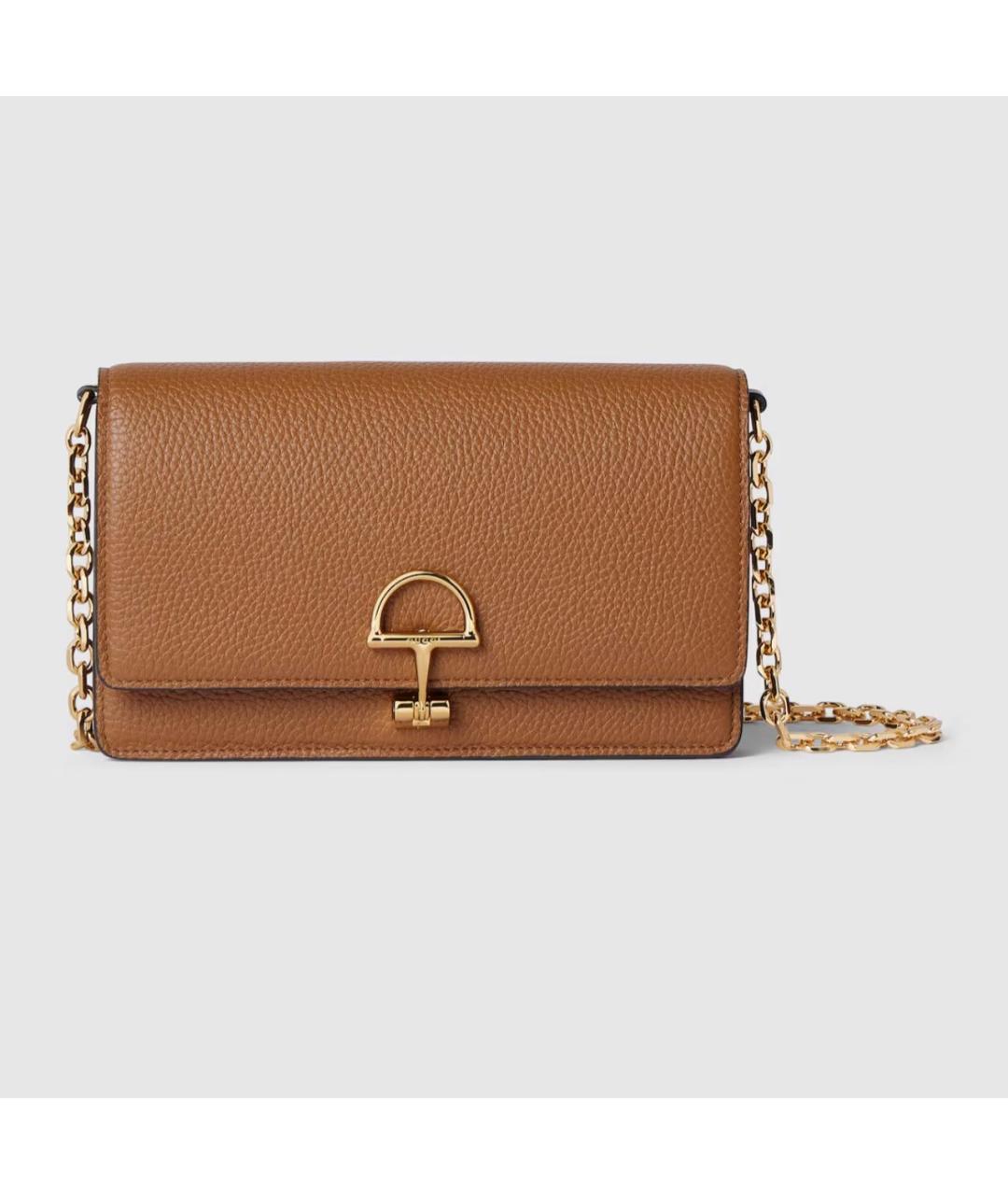 GUCCI Коричневый кожаный кошелек, фото 8