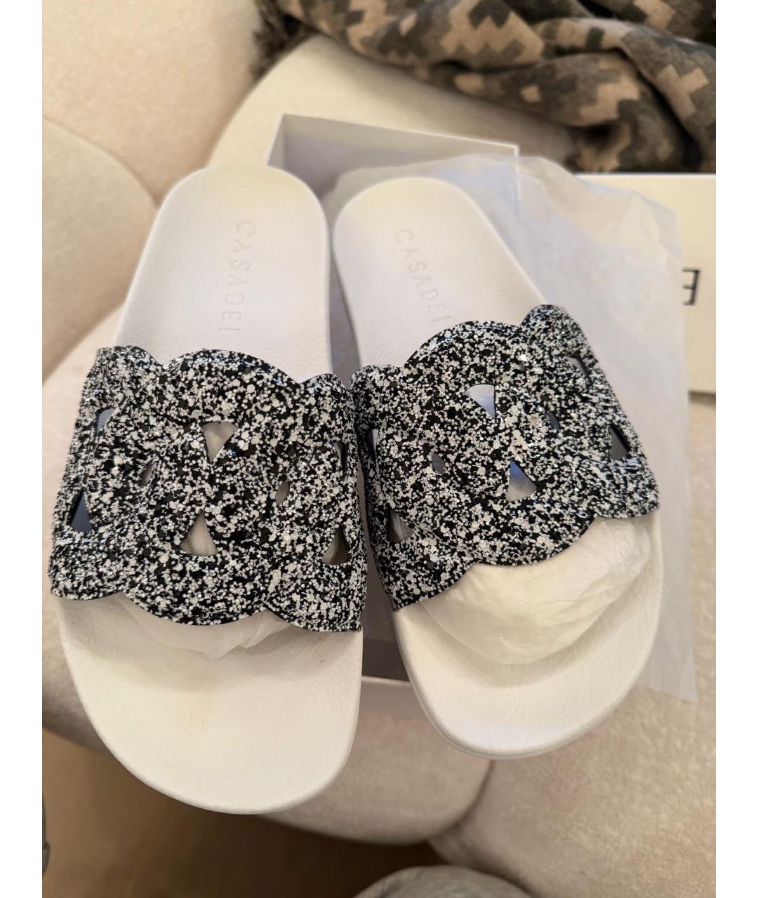 CASADEI Белые шлепанцы, фото 2