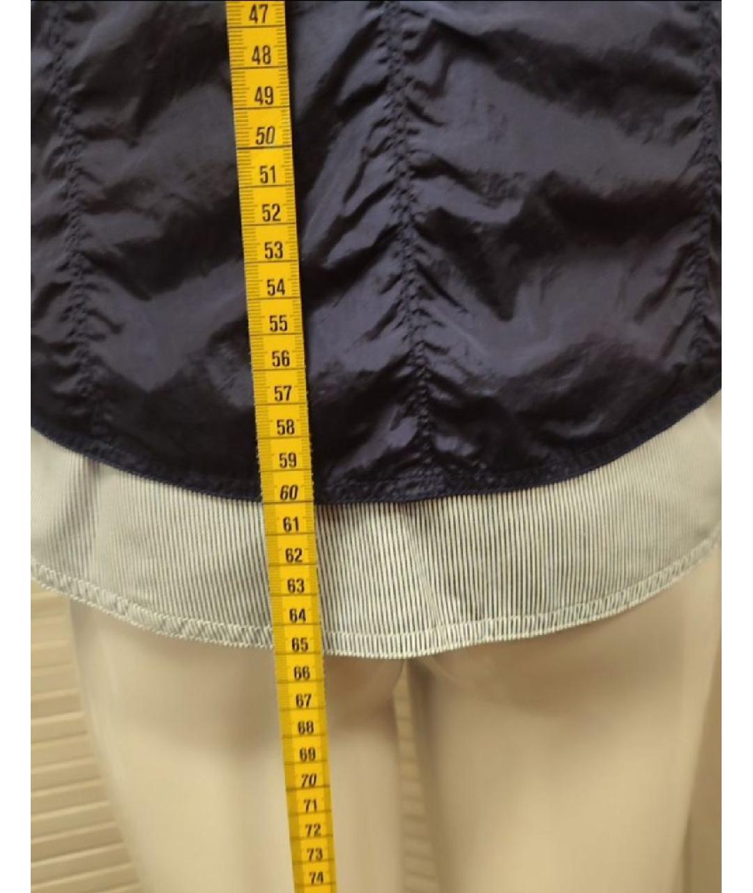 TRUSSARDI JEANS Темно-синяя полиамидовая рубашка, фото 6