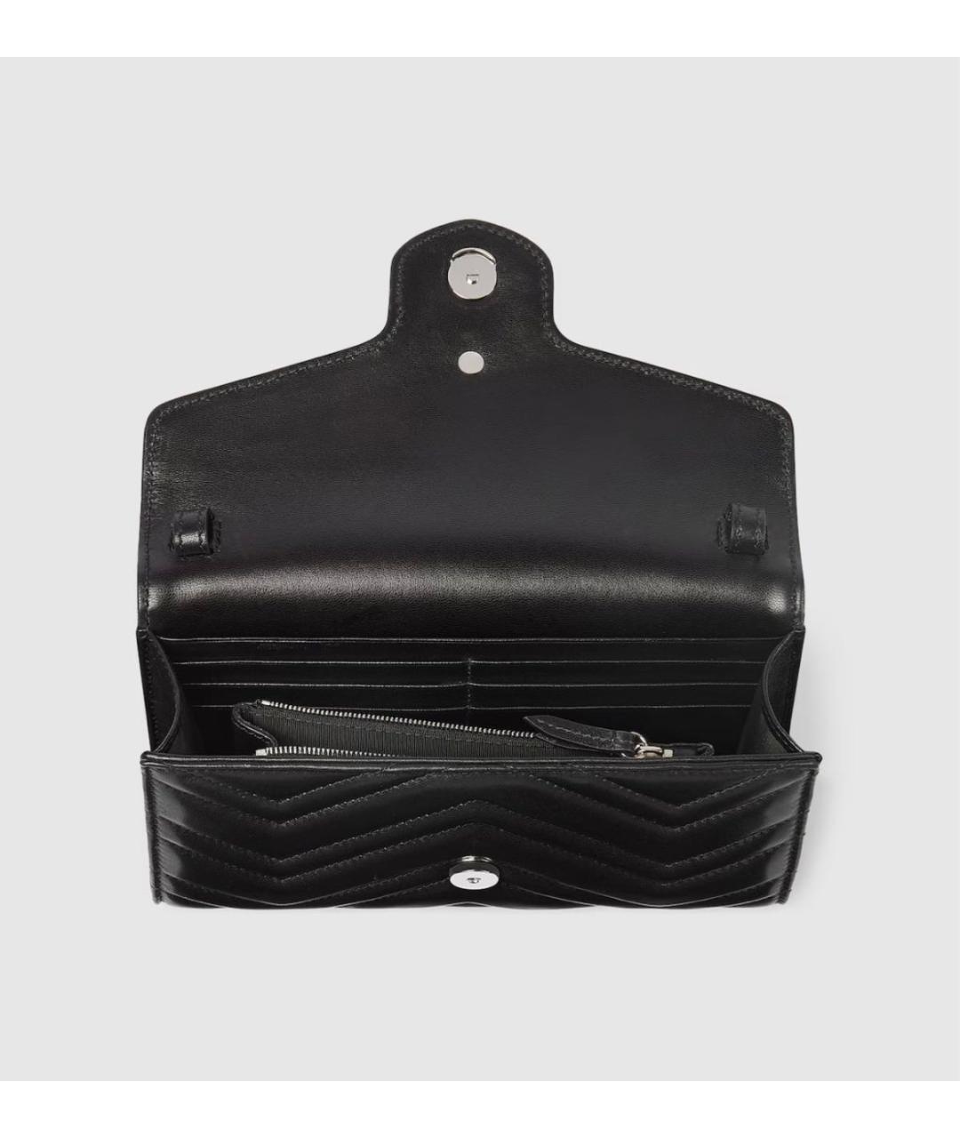 GUCCI Черный кожаный кошелек, фото 7