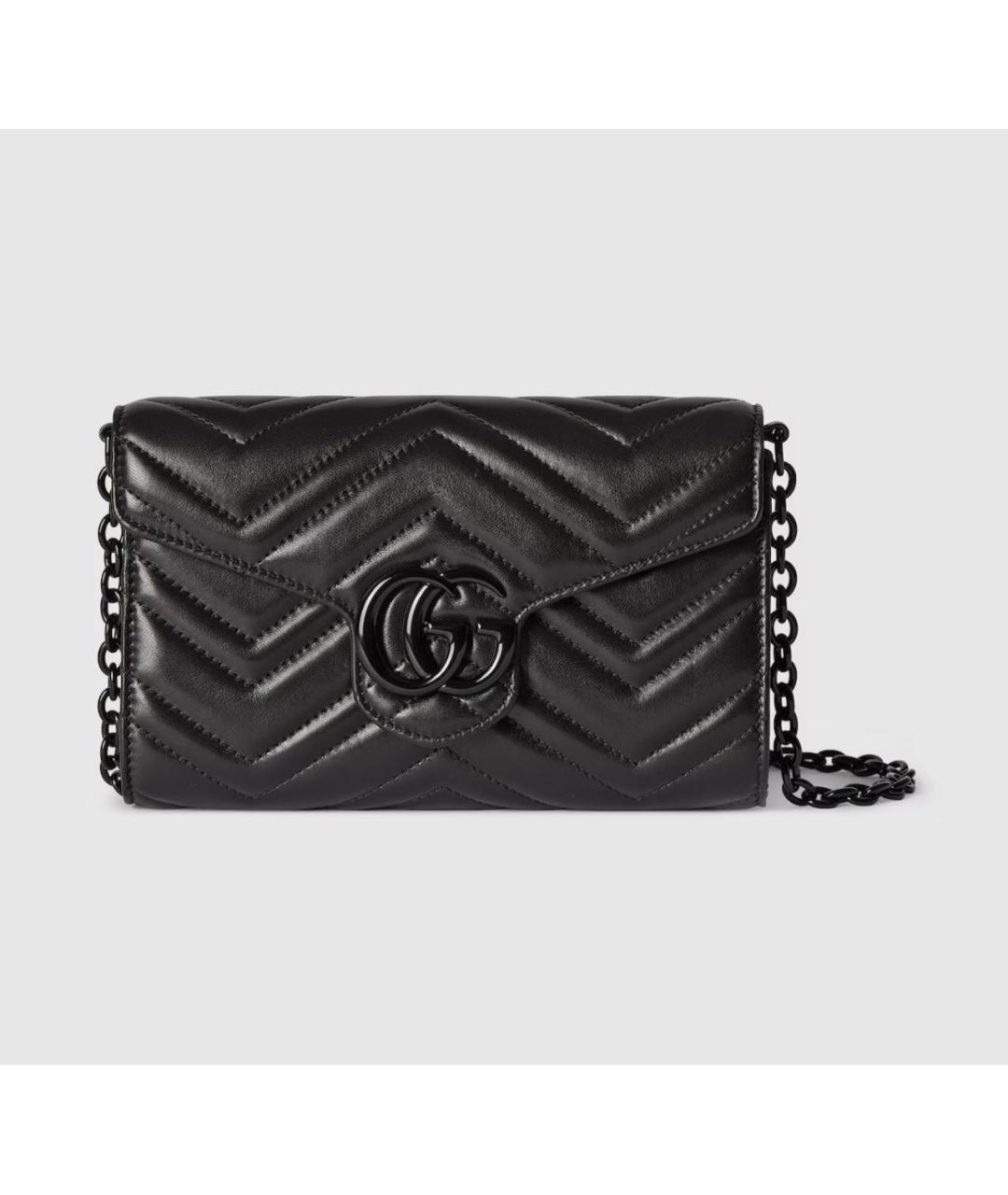 GUCCI Черный кожаный кошелек, фото 8