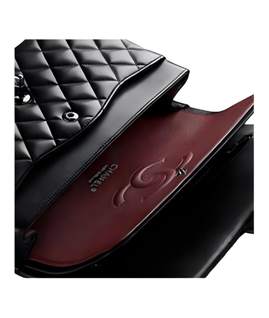 CHANEL Черная кожаная сумка через плечо, фото 5