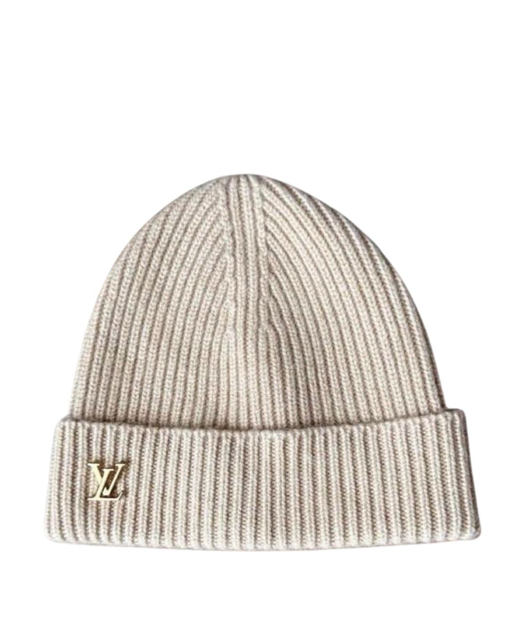 LOUIS VUITTON Бежевая кашемировая шапка, фото 1