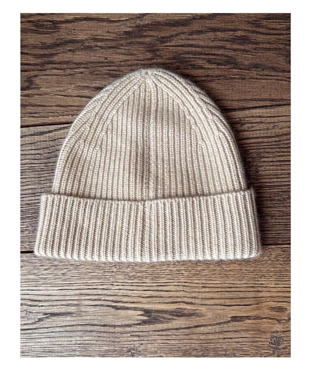 LOUIS VUITTON Бежевая кашемировая шапка, фото 2