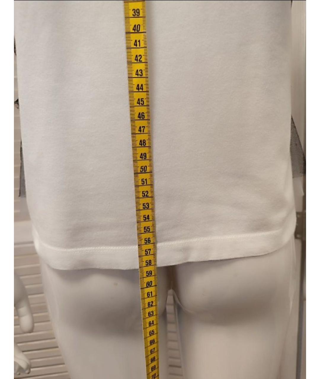 TWIN-SET Белая хлопковая футболка, фото 7