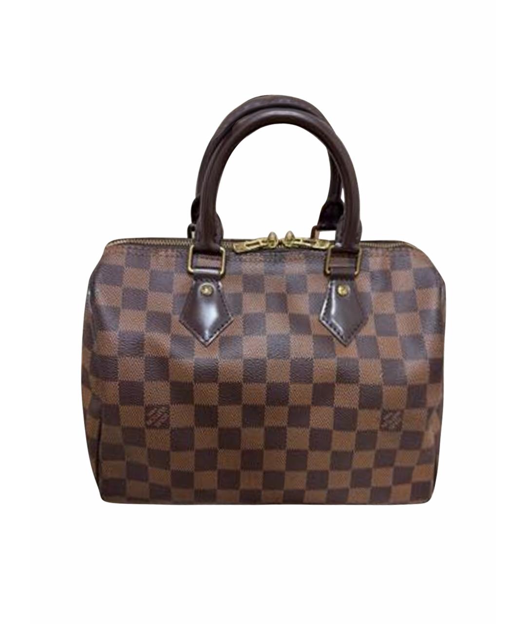 LOUIS VUITTON Коричневая кожаная сумка через плечо, фото 1