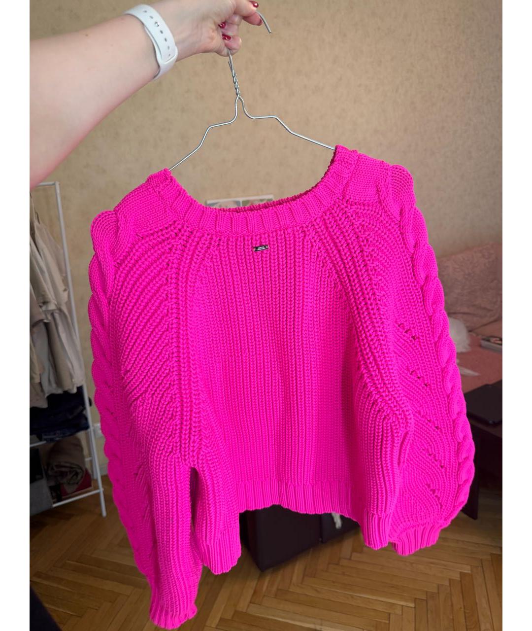 ARMANI EXCHANGE Розовый полиамидовый джемпер / свитер, фото 2