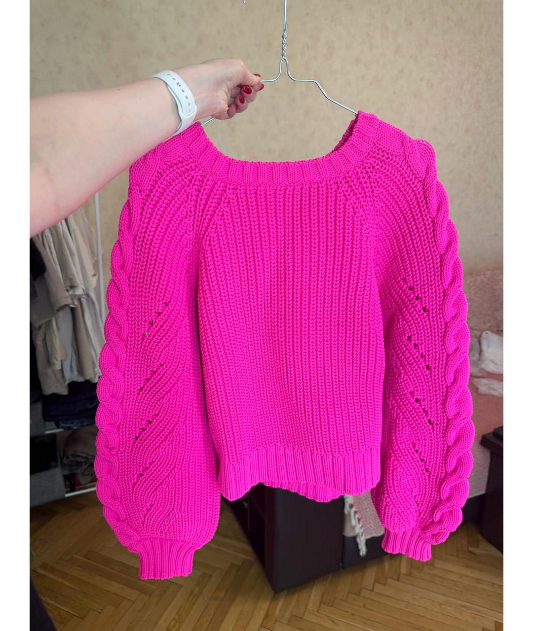 ARMANI EXCHANGE Розовый полиамидовый джемпер / свитер, фото 6